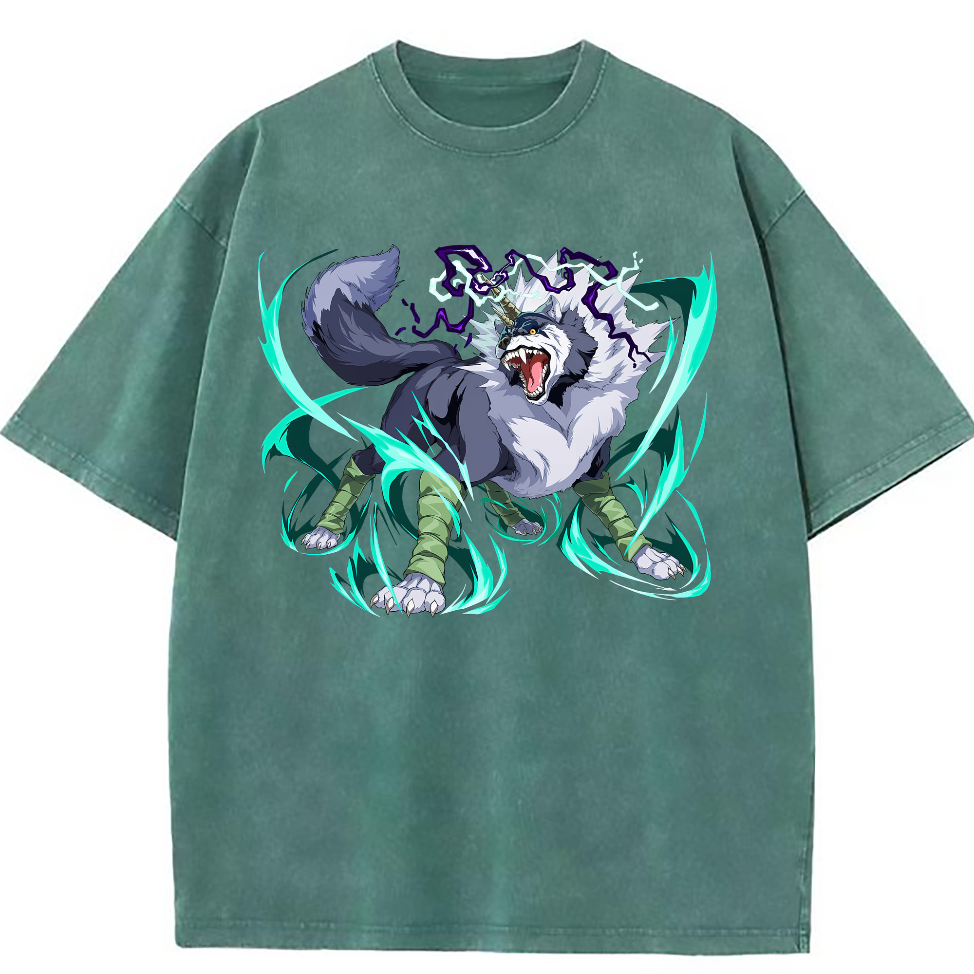 （画像用） 転スラ Regarding Reincarnated to Slime 綿100% ヴィンテージ風 半袖Tシャツ（フロントプリント）